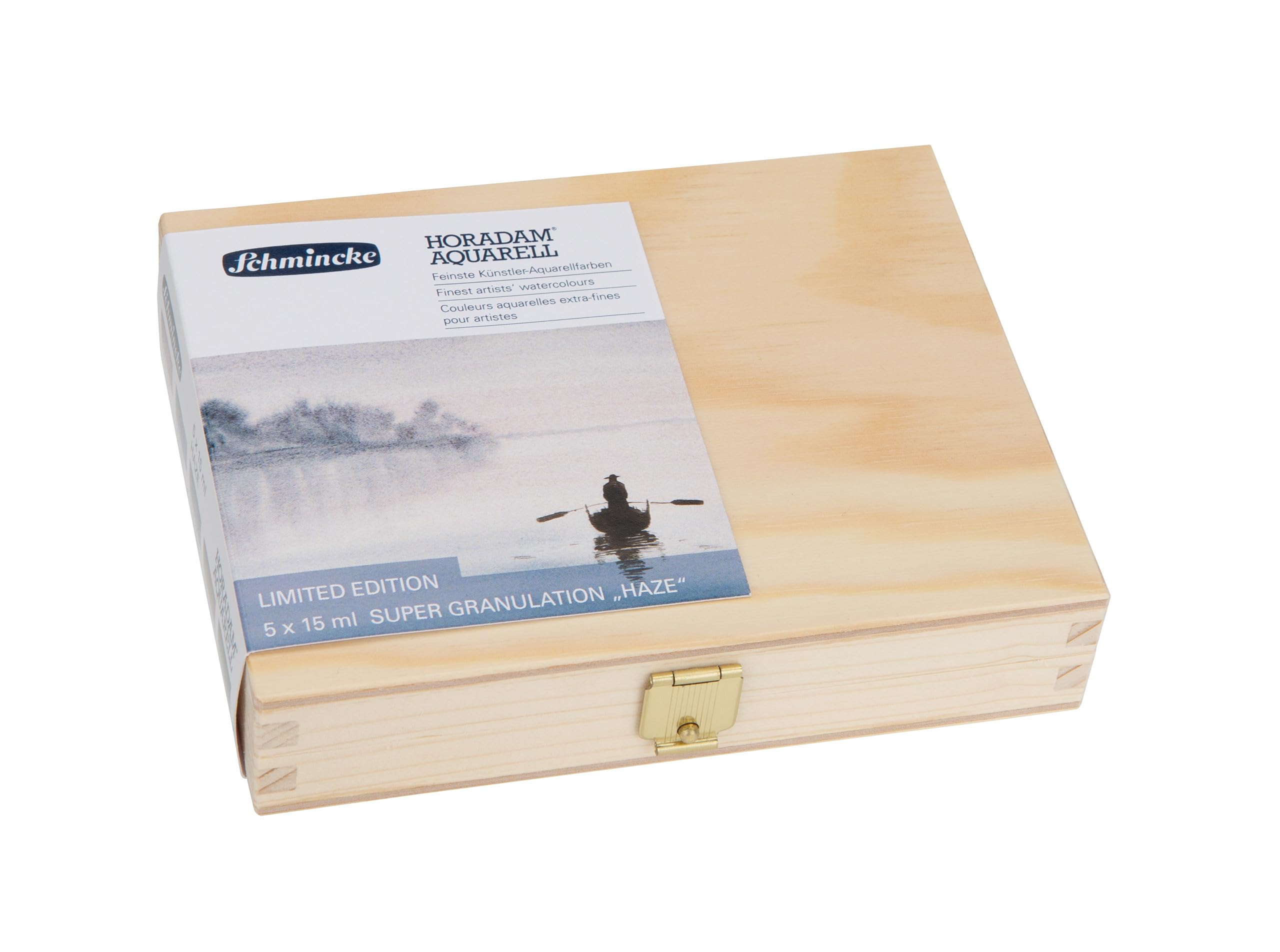 Schmincke - HORADAM Aquarell Lot de 5 tubes de 15 ml en bois pour granulés très puissants, aquarelles fines et super granulées