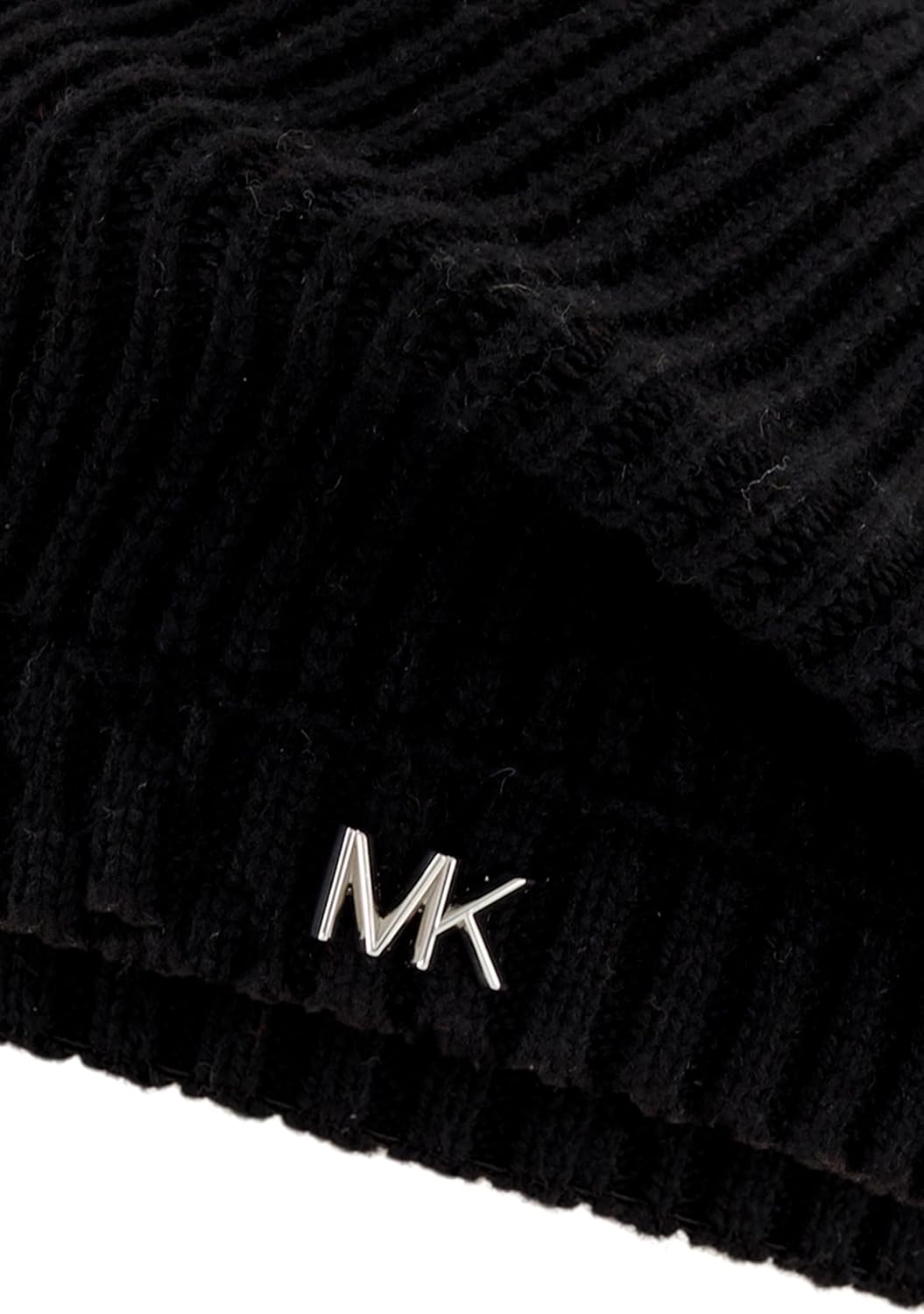 Michael Kors Womens Exposed Seam Beret, Stylish Fashion Accessory for Winter Black - Image 4