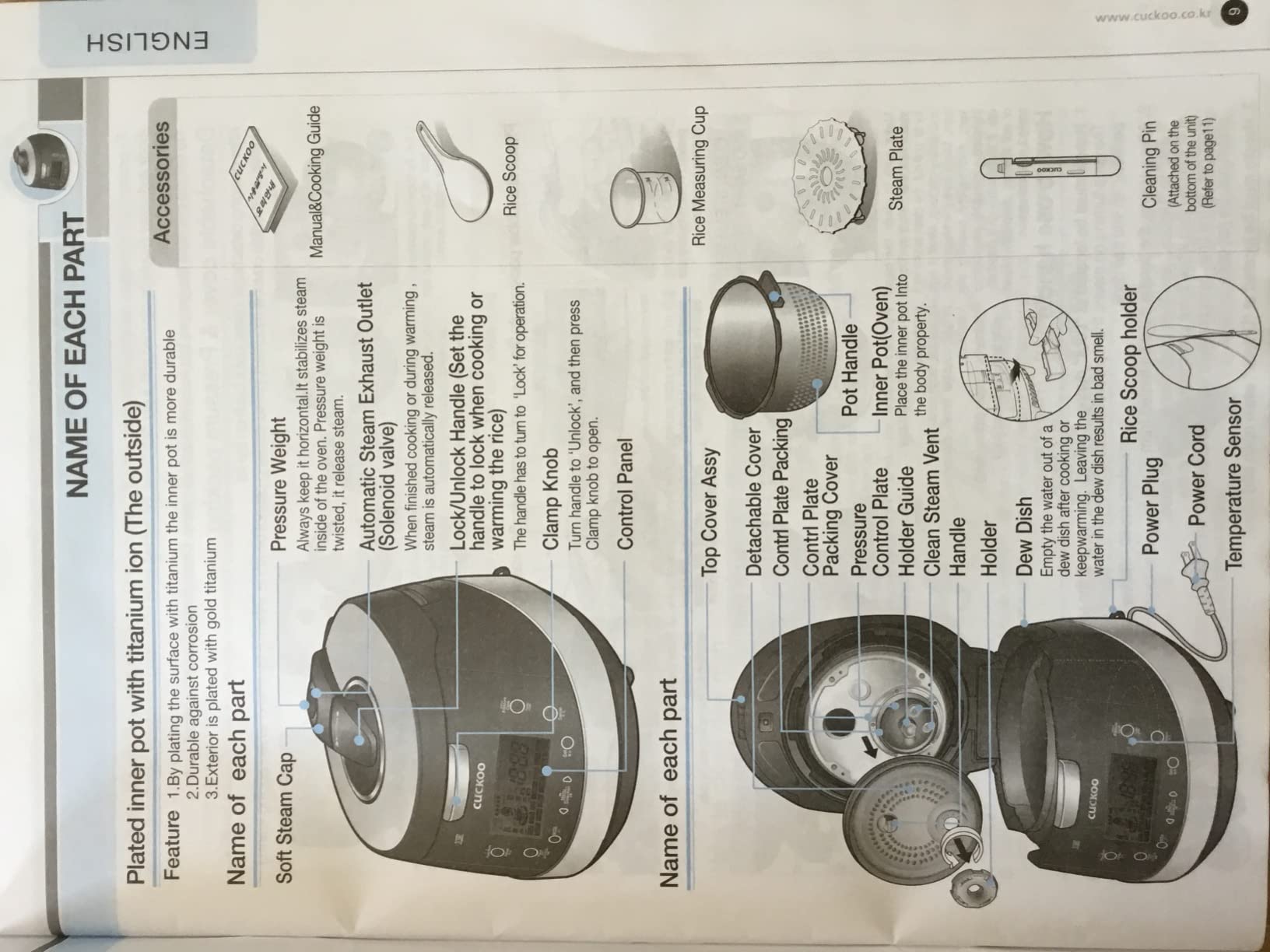 27/mo Finance CUCKOO CRPHS0657FW 6Cup (Uncooked) Induction