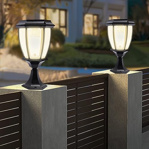 Miniatura 2 de Luces solares de poste de 63 pulgadas, lámpara de pie de aluminio para exteriores, luces de calle solares impermeables para jardín, camino, entrada,