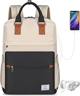 Laptop Backpack 15.6 Inch School Backpack,Backpack for Women Travel Backpack for Men&Women Waterproof Backpack for Teens Casual Computer Backpack Daypack for High School Work Business, Black