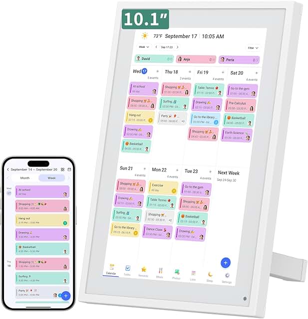 Smart Digital Calendar, 10.1