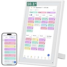 Smart Digital Calendar, 10.1" HD Smart Touch Screen Home Interactive Electron Calender WiFi Planner,Meal Schedule, Duty Chart,Achievement Rewards- Built-in Digital Photo Frame Function
