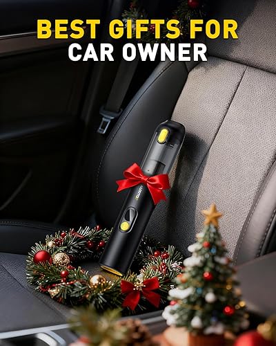 Miniatura 2 de AUXITO Aspiradora portátil inalámbrica de 14000 Pa, succión de mano, soplado y succión 2 en 1, aspiradora pequeña aspiradora de mano para automóvil,