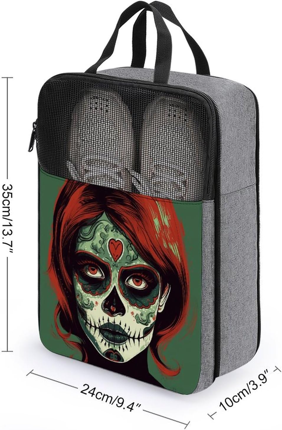 Shoe Bag, Skull Makeup Printed Shoe Bag,storage Hanging Shoe Bag,bath Towel Storage Bag