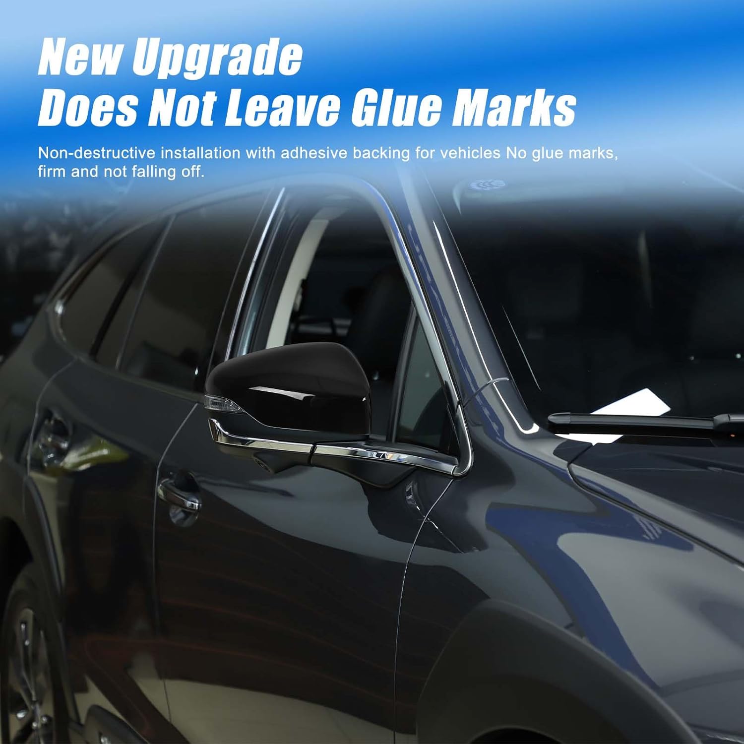 Side Rearview Mirror Cover for S-ubaru Outback 2021-2024 Accessories, ABS Car Side Door Exterior Mirror Guard Cover Caps (Glossy Black)