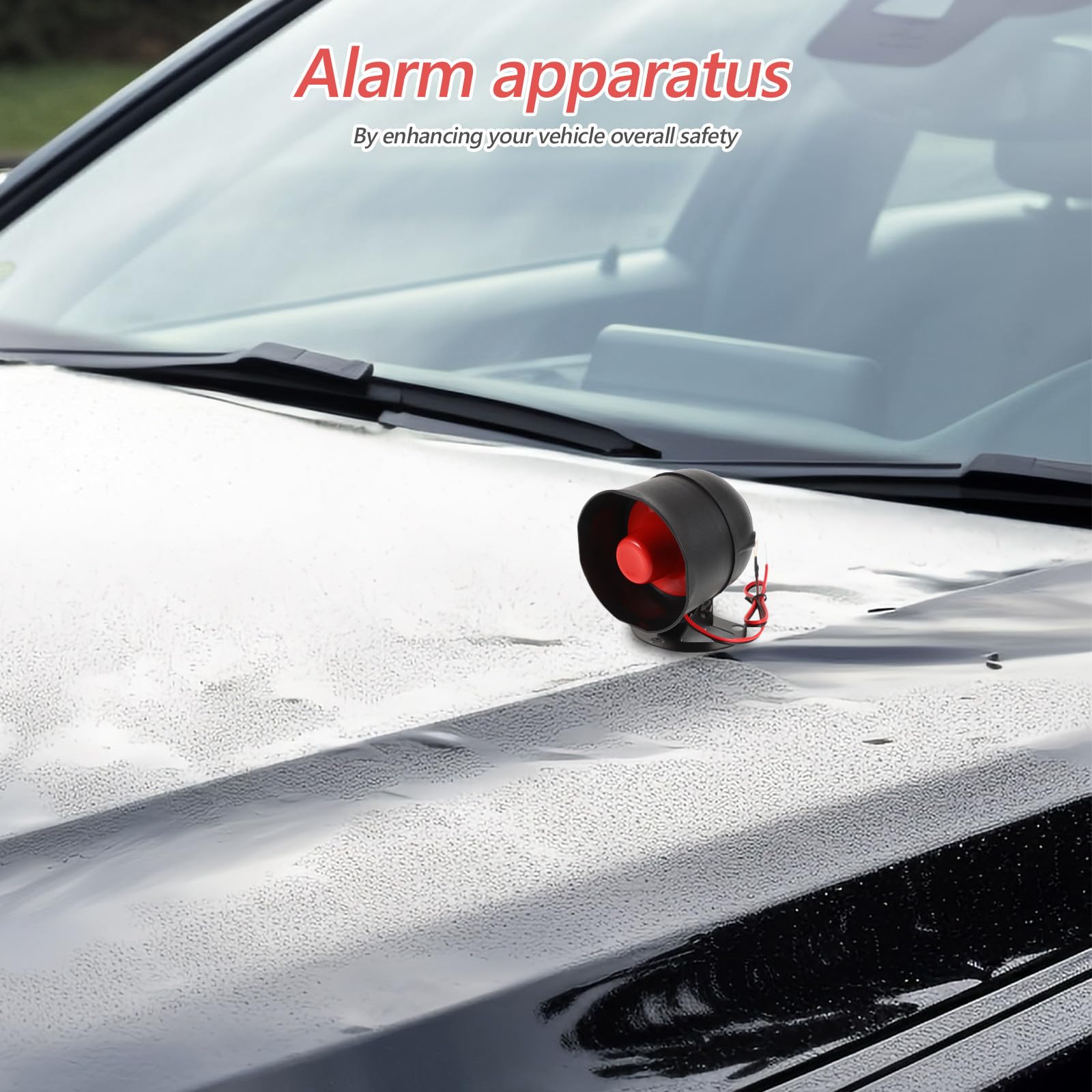 Zerodeko Kit de Démarrage à Distance Automobile Alarme de Voiture et Serrure de Porte sans Clé, Design Convivial en Plastique et Métal Sécurité Renforcée du Véhicule
