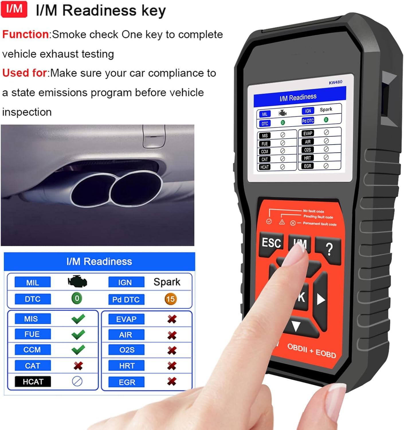 Herramienta de escaneo OBDⅡ de Sistema Completo, Coincidencia de batería, inspección DPF, SAS, programación, reemplazo de Coincidencia del Acelerador