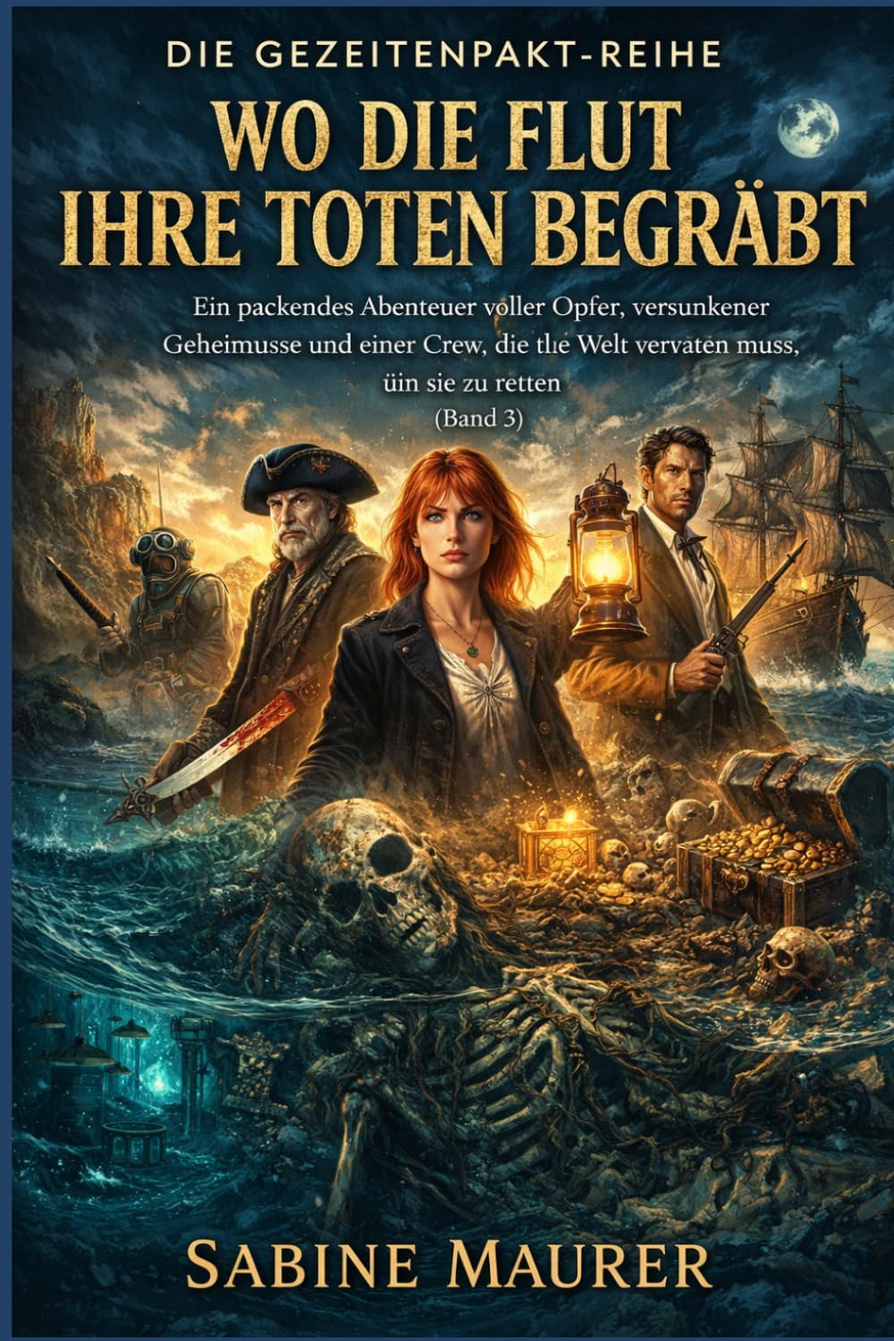 Wo die Flut ihre Toten begräbt: Ein packendes Abenteuer voller Opfer, versunkener Geheimnisse und einer Crew, die die Welt verraten muss, um sie zu retten (Band 3) (Die Gezeitenpakt-Reihe)