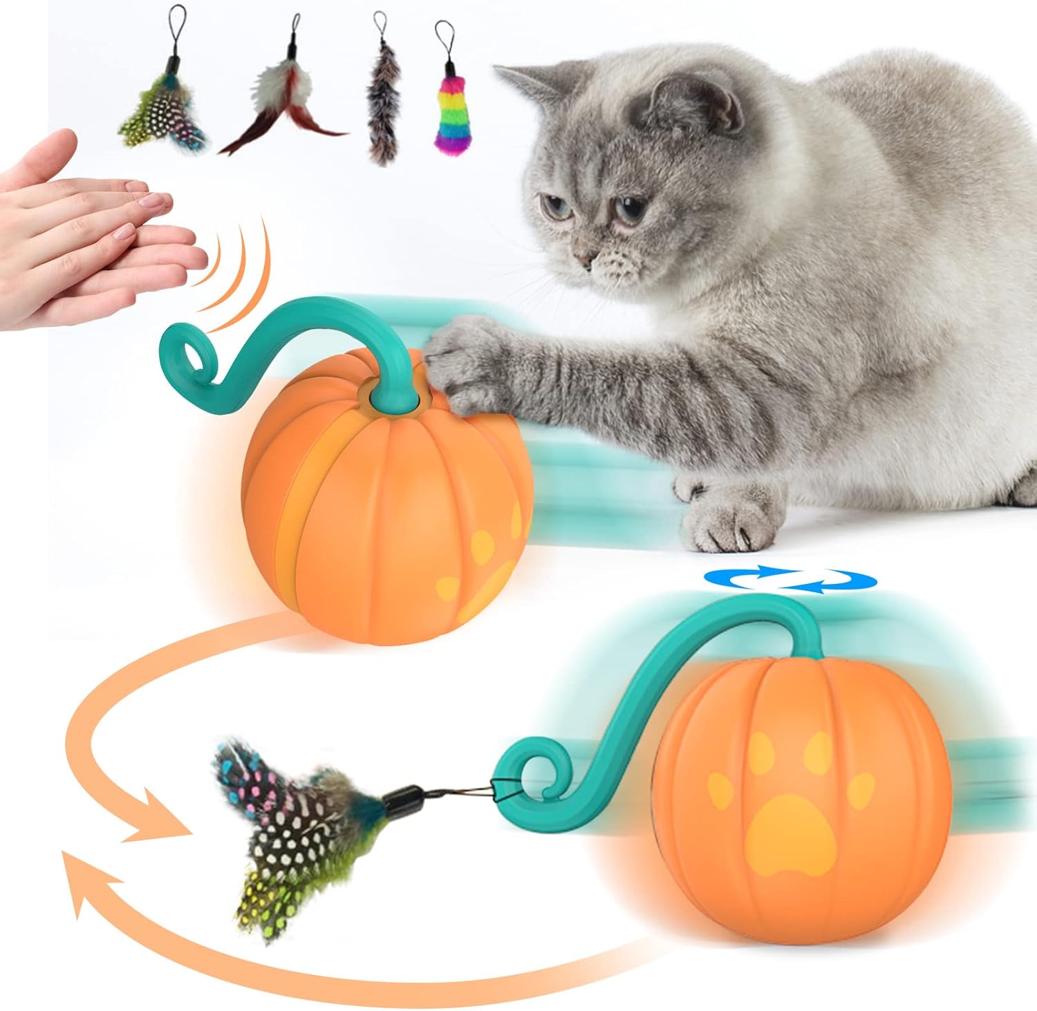 Interactive Cat Toy, Update Remote Voice Control Cat Toys