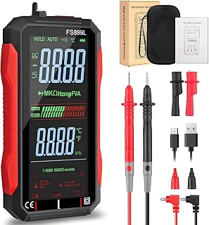 2026 New Getoverfinish Digital Multimeter, USB Rechargeable Digital Multimeter, 6000 Counts, Large Color Screen & Backlight, Versatile for Home or Industrial Applications (Color Screen Model)