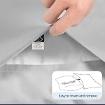 Kids Toddler Pillowcase, 2 Pack 100% Organic Cotton Pillow Case Pillowslip 14 x 20 Fits Pillows sizesd 13 x 18 or 12x 16 for Kids Bedding Pillow Cover, Envelope Closure Kid Travel Pillow Cases Gray