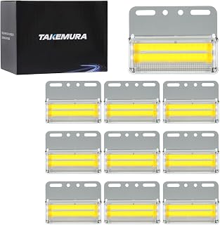 Takenous 竹村商会 led サイドマーカー ダウンライト マーカーランプ 24v 10個入り トラック (アンバー)