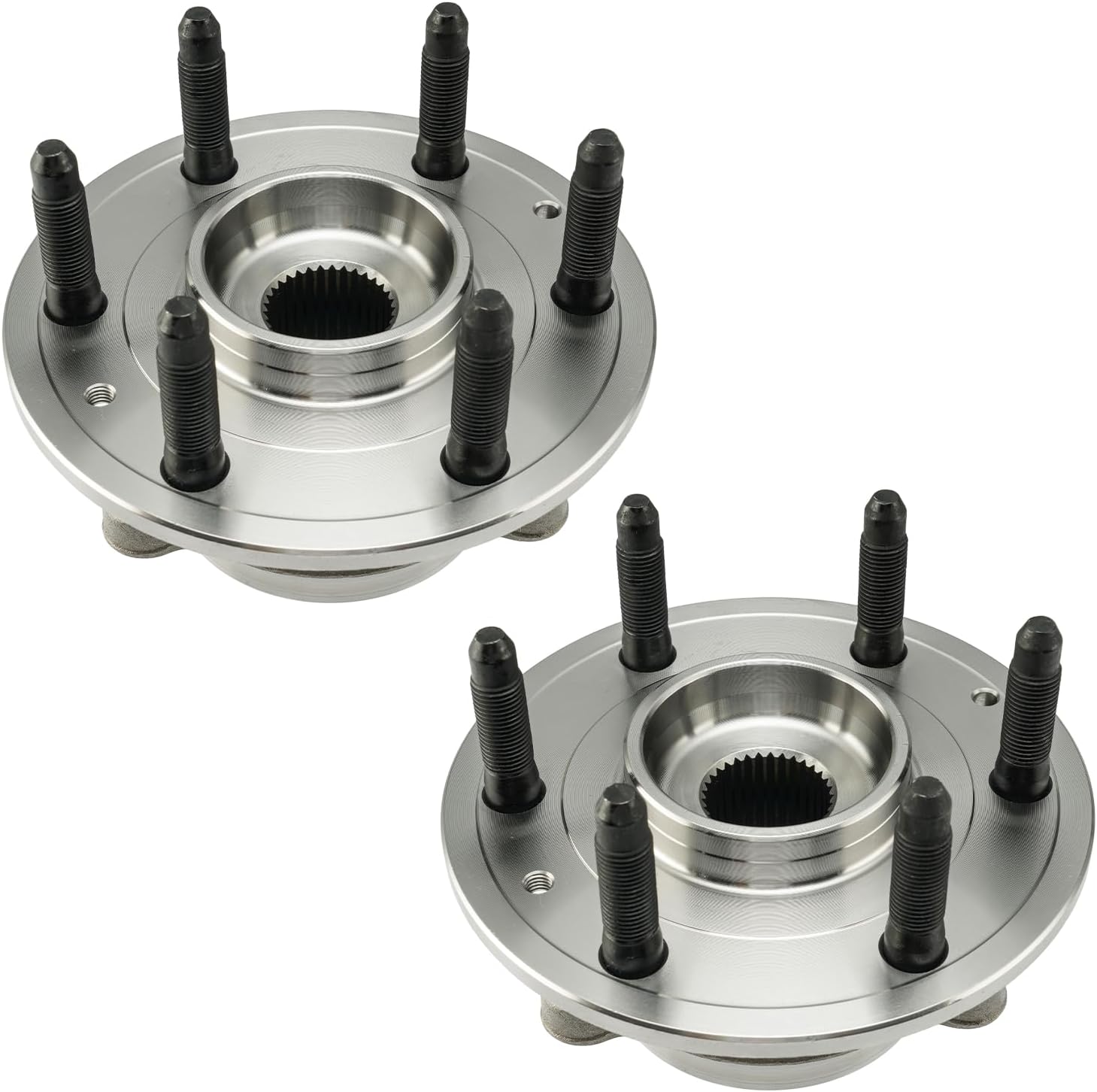 KAX 515197 Pair Front Wheel Bearing and Hub Assembly with Compatible with 2019-2022 GMC Sierra 1500 6.2L 4WD