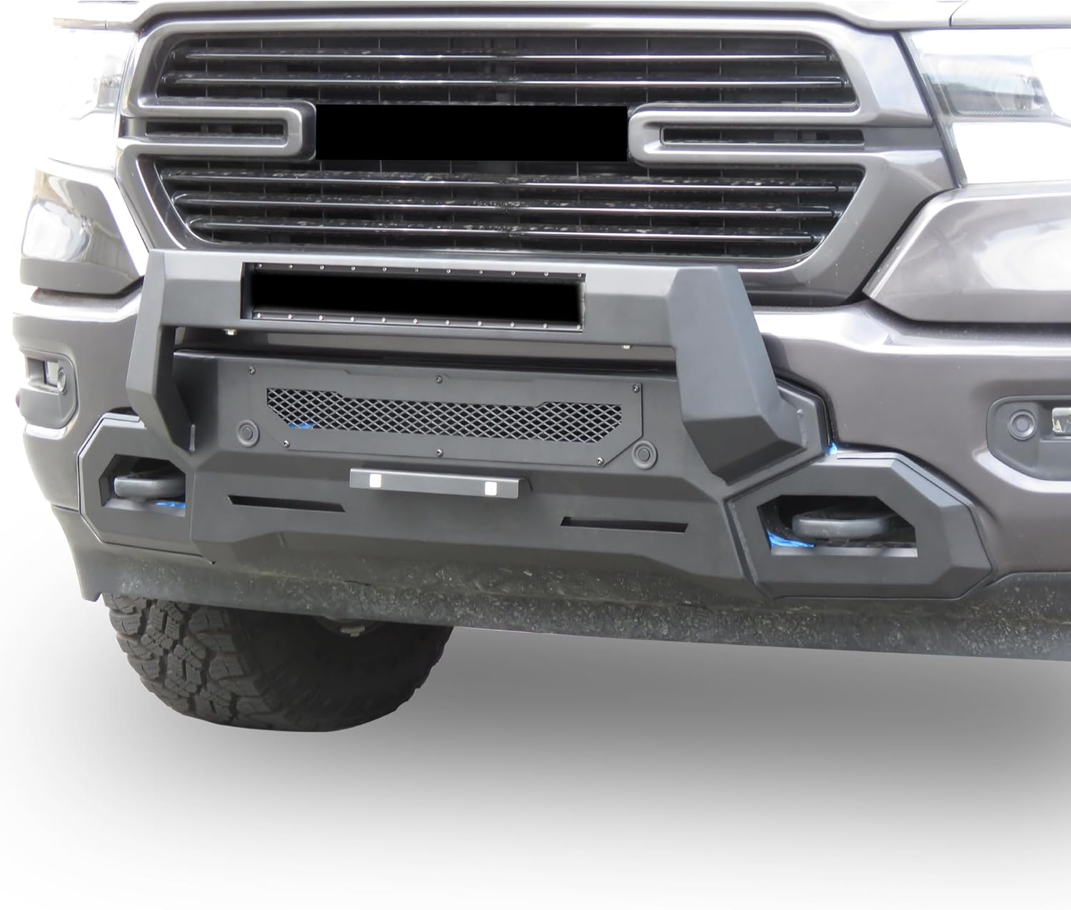 Black Horse Armour III Light Duty Front Bumper Textured Black Compatible with 2019-2023 Ram 1500(Excl. 19-23 Classic, 19-22 Diesel, 19-23 Rebel and 21-23 TRX)-AR3LD30NL