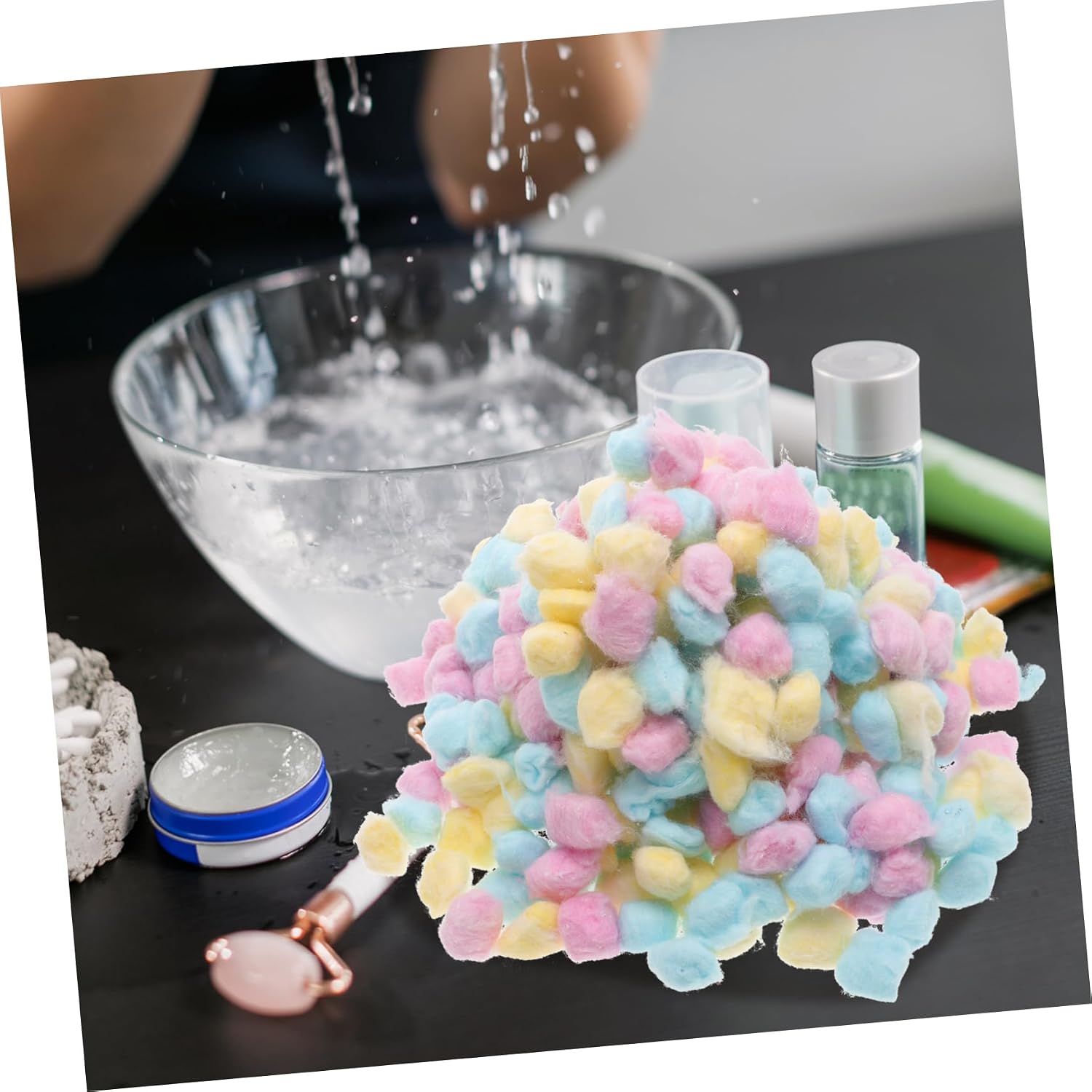 VALICLUD Pack of Soft Cotton Balls Multi-Purpose for Face Makeup Nail Polish Craft No Cleaning Needed