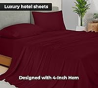 Vista 3 de Royale Linens Juego de 2 sábanas encimeras a granel – Sábanas superiores – Microfibra suave – Resistente a las arrugas y a las manchas – para hotel