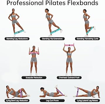 Renoj Resistance Bands for Working Out: 3-Set Professional Exercise Bands for Pilates, Yoga, Home Gym, Booty, Leg Training | Heavy/Medium/Light Fabric Loops for Women Men