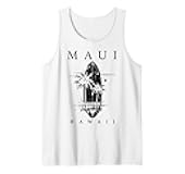 Maui Hawaii Surf Vintage Surfing Surfer Tank Top