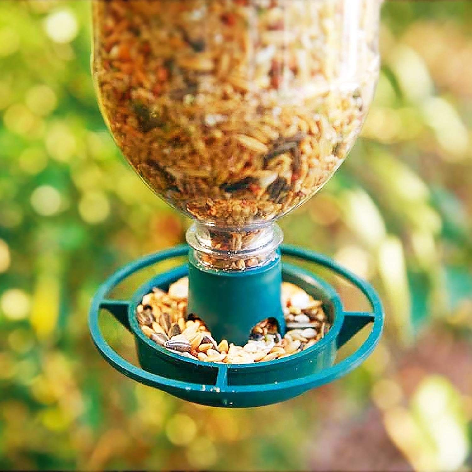 SmashingDealsDirect Pack of 2 Bottle Top Hanging Bird Feeder Kit - RECYCLE Drink Bottles Into Wild Bird Feeders