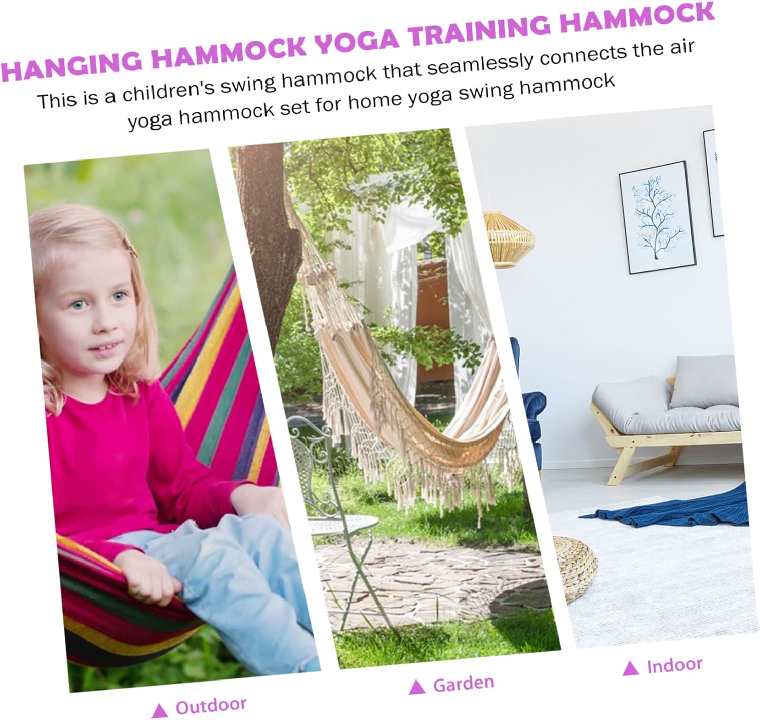 Mipcase 1set Aerial Hammock Hammock Mount Boys and Girls Toy Toy for Boys and Girls Outdoor