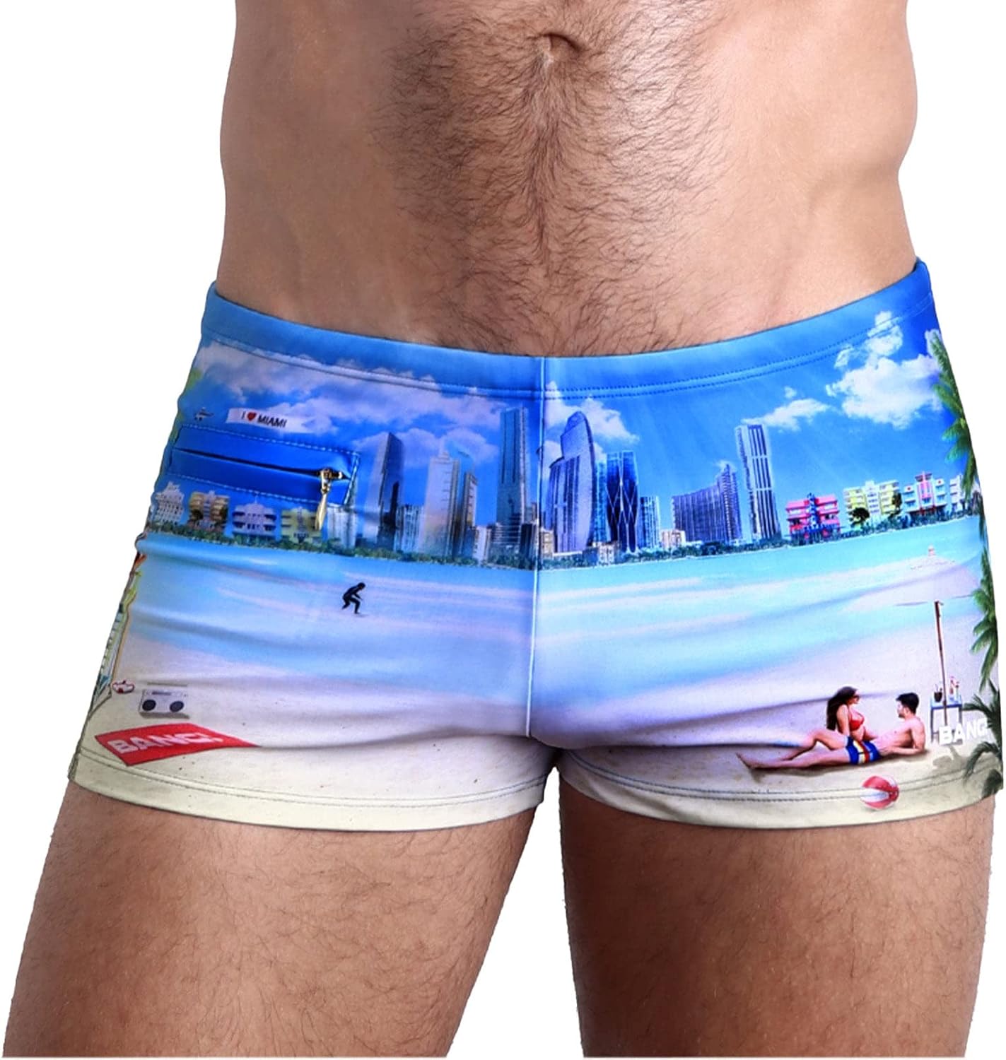 Bang Bañadores para hombre - Bañador - Traje de baño de corte cuadrado para hombre