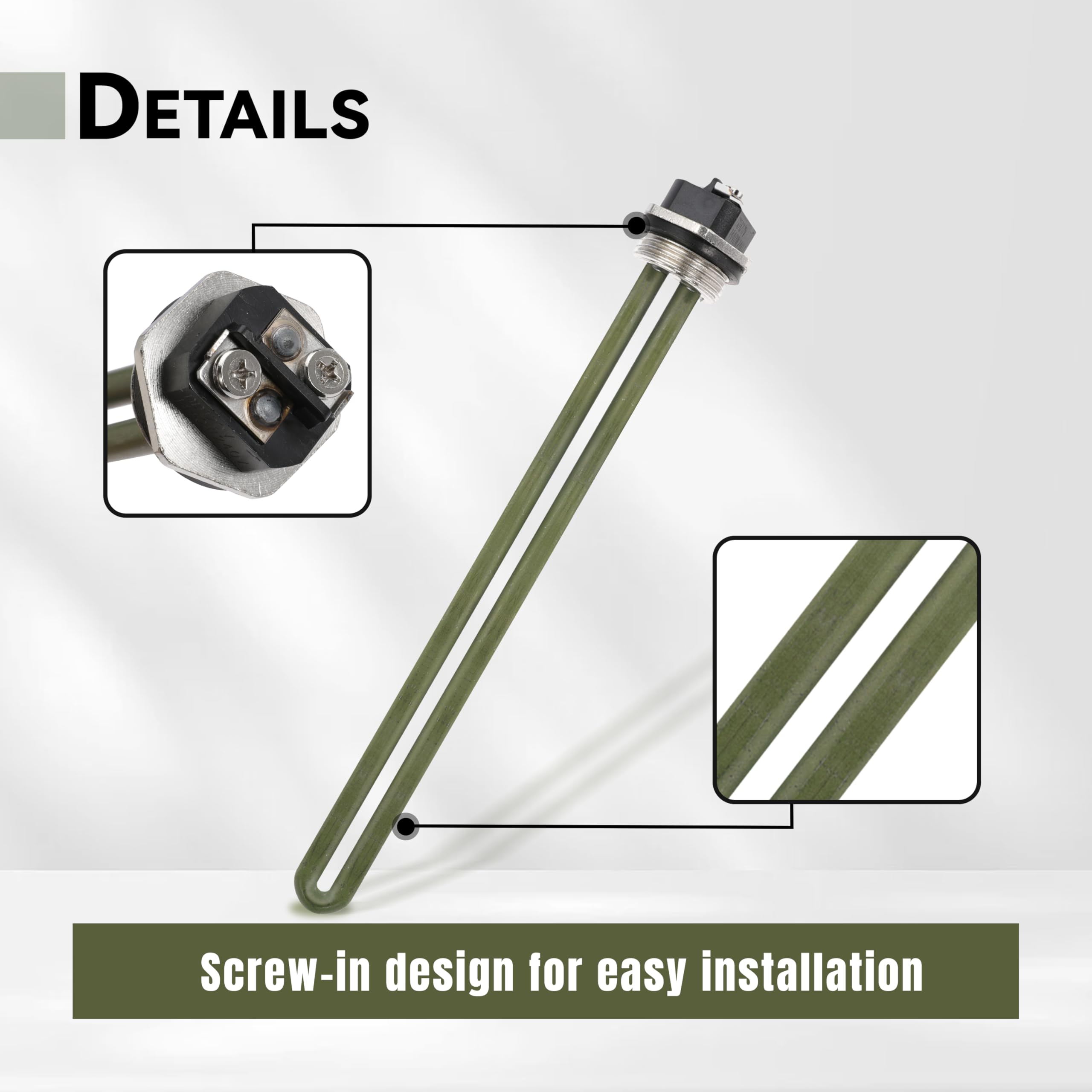 Xuanze Élément chauffant pour chauffe-eau électrique Atwood Dometic 92249 91160 92097, Suburban 520900 520789 avec GC6AA, GC10A, G6A, GCH6A et SW4/ 6/10/12/16 Xuanze Élément chauffant pour chauffe-eau électrique Atwood Dometic 92249 91160 92097, Suburban 520900 520789 avec GC6AA, GC10A, G6A, GCH6A et SW4/ 6/10/12/16