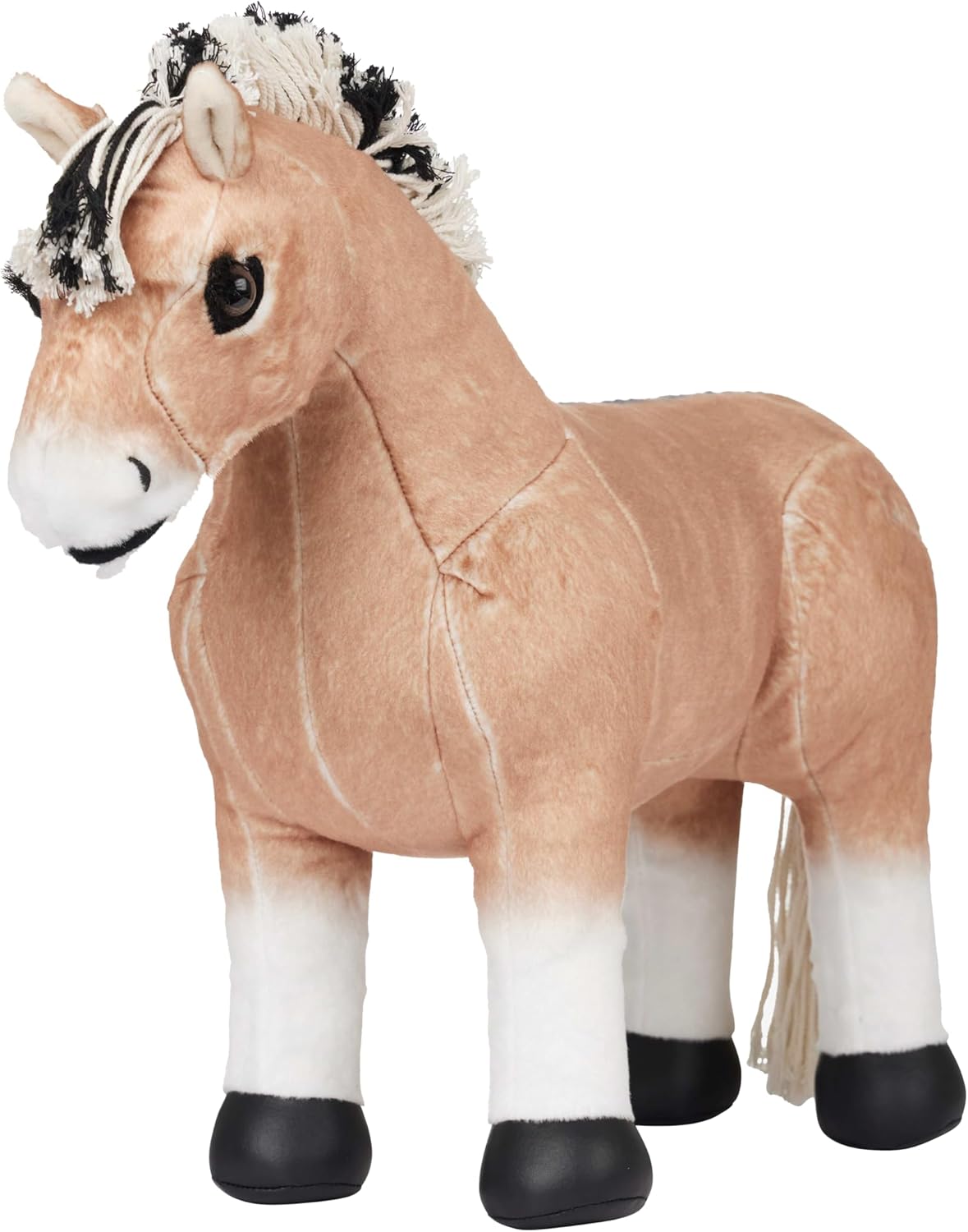 LeMieux Toy Pony Oskar - Norwegian Fjord with Soft Dun Coat - Includes Navy Branded Rug with Handle - Suitable for Ages 3+