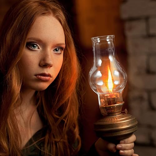 Miniatura 4 de HOMSFOU Chimenea de vidrio transparente para lámparas de aceite, reemplazo de pantalla de lámpara de queroseno, vidrio transparente