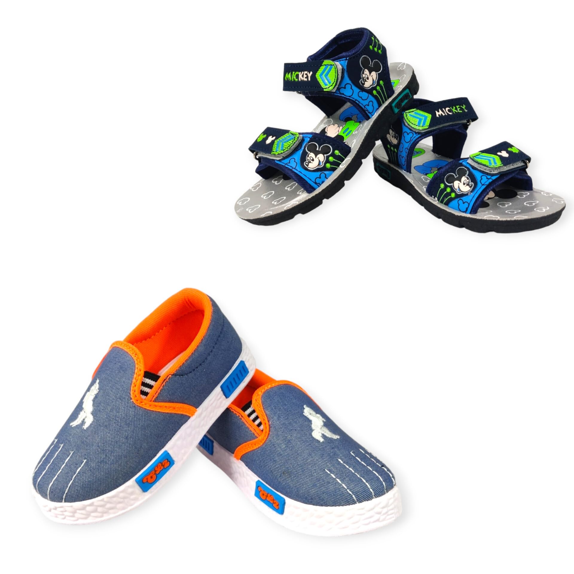 coolz Kids Sandals and Shoes Combo (2 Pairs) for Baby Boys and Girls-picture-30