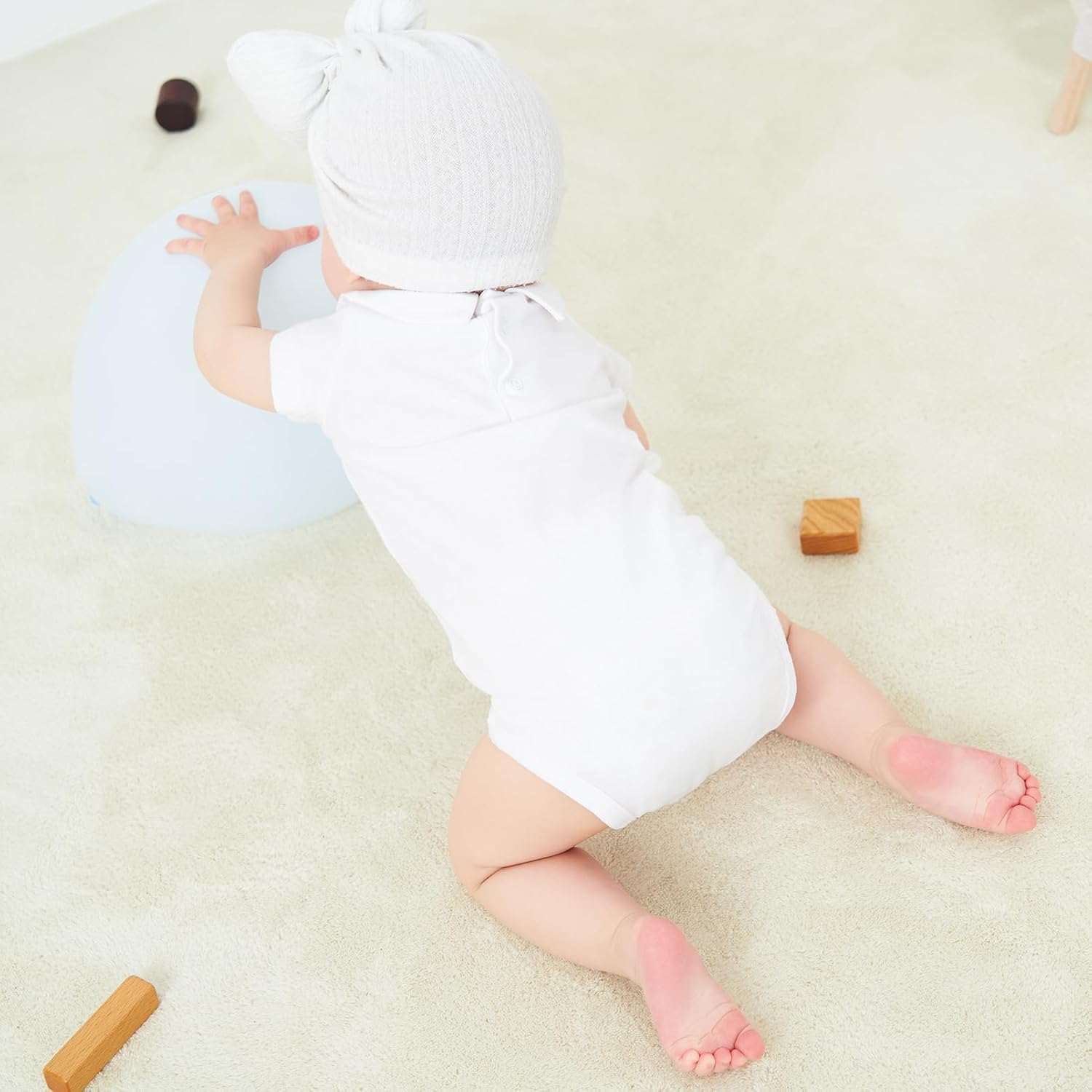 pureborn Baby Girls Boys Bodysuit Super Soft Cotton Romper 0-24 Months - Image 8