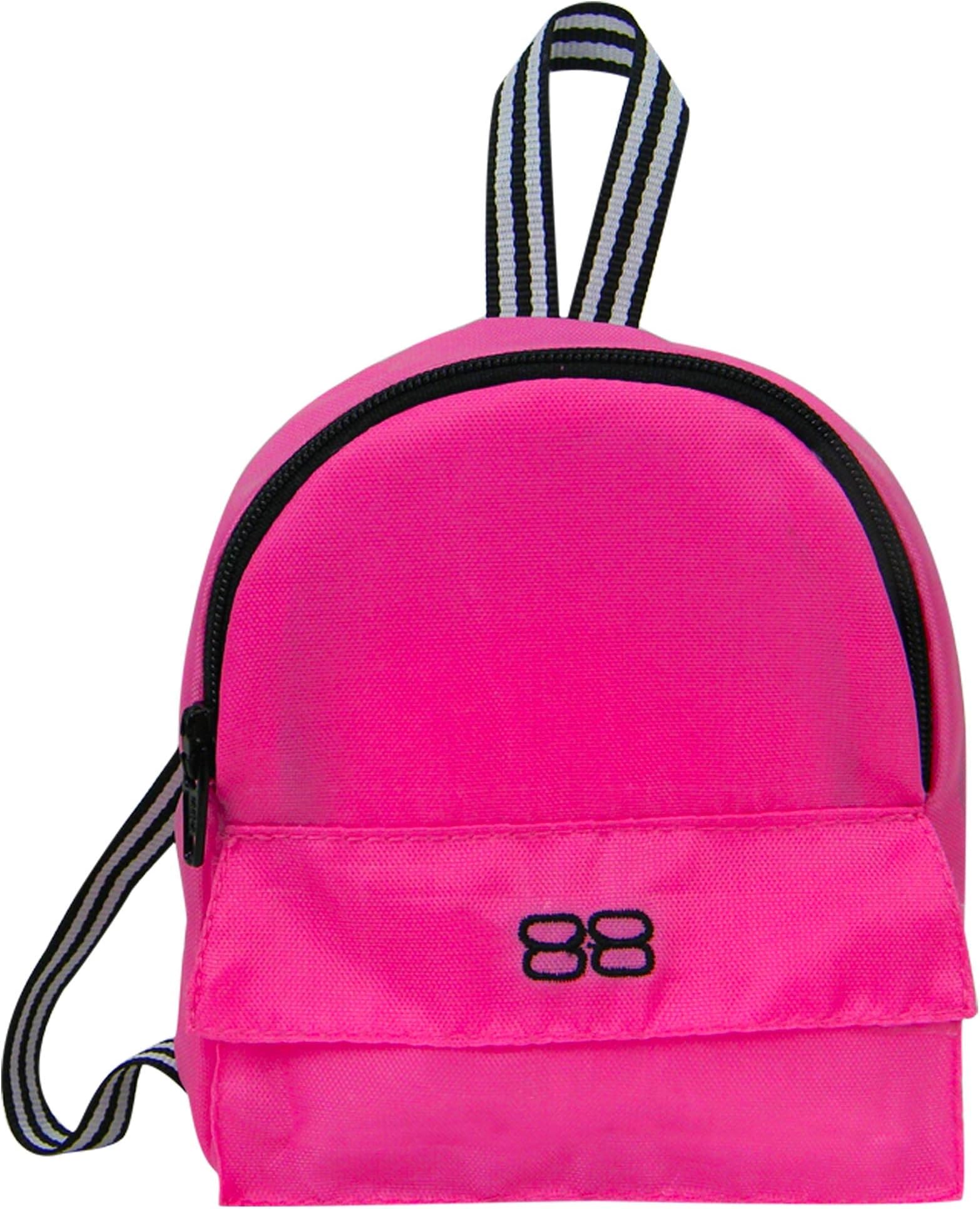 Sophia's Doll-Sized Backpack with Zipper and Front Pocket Sized for 18" Dolls, Hot Pink