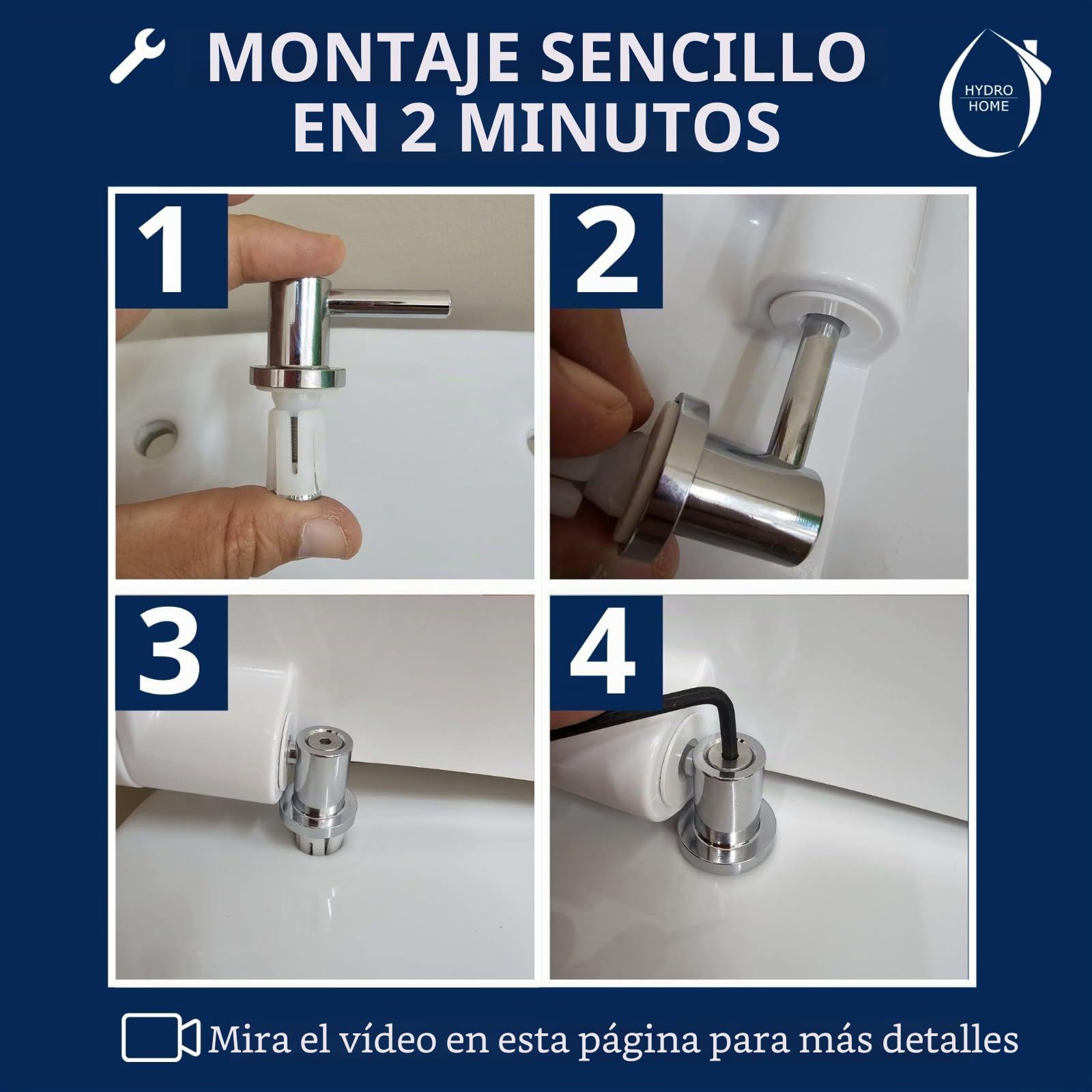 HYDRO HOME Tapa WC Pozzi Ginori Easy y Easy 02 como la original, asiento de inodoro en material termoestable, tapa de váter con bisagras de fijación superior, MADE IN ITALY (CIERRE CLASICO)