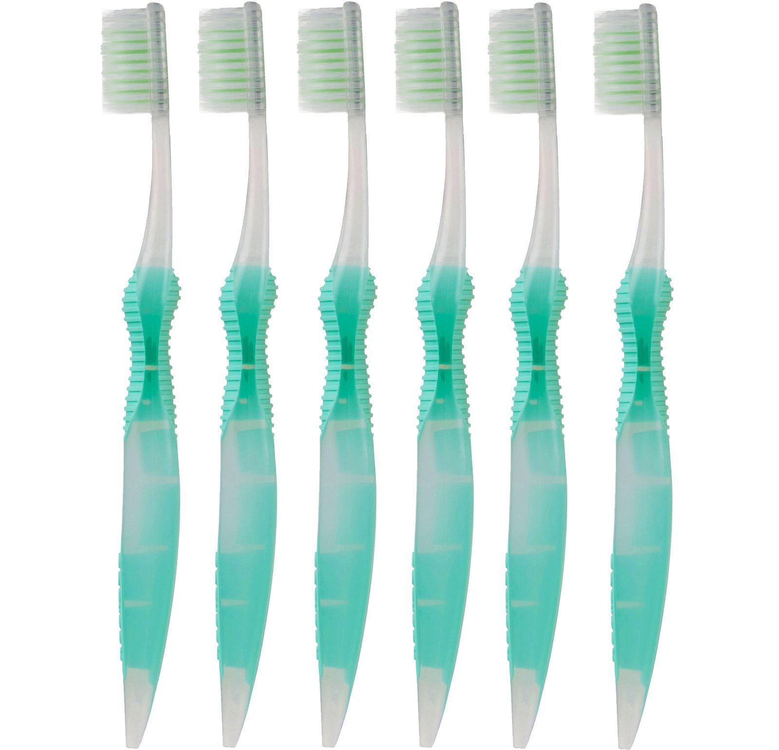 Flossing Toothbrush - Adult Size | Your Choice of Color | (6, Teal)