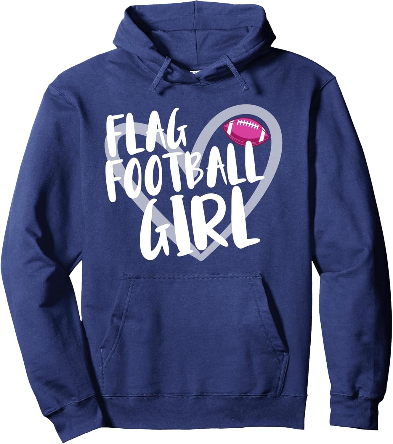 Flag Football Girl Pullover Hoodie
