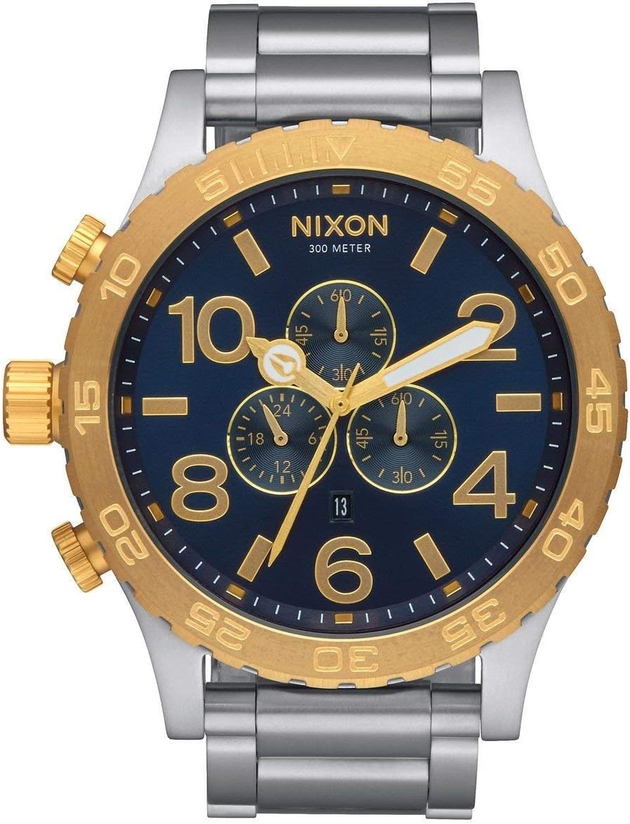 NIXON 51-30 Chrono -Spring 2017- Gold/Blue Sunray