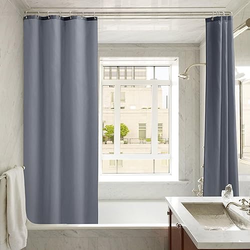 Miniatura 6 de Nasitos Paquete de 2 forros de cortina de ducha, 36 pulgadas de ancho x 72 pulgadas de alto, de tela lavable y resistente al agua, para cabinas