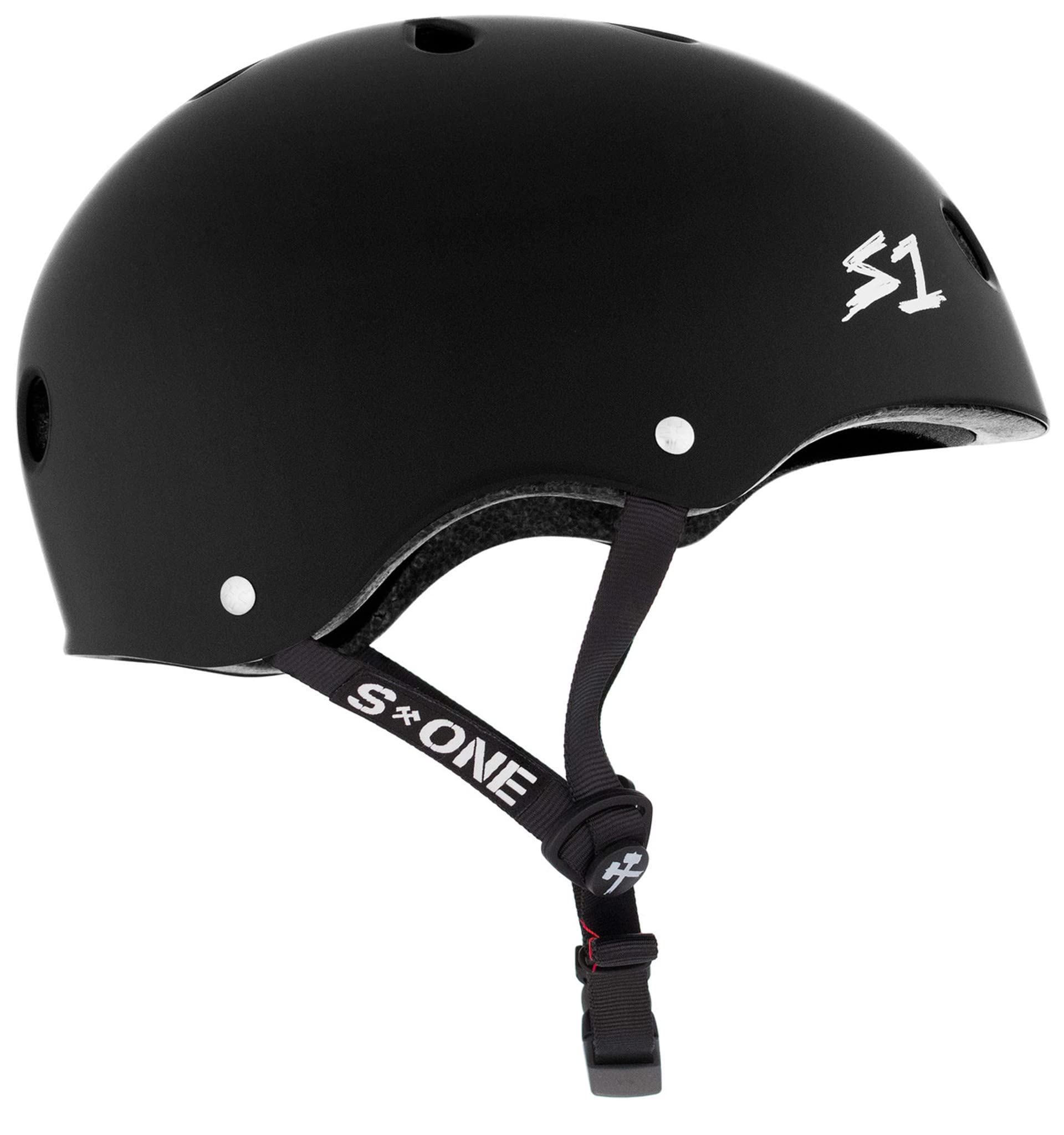 S1 Mega Lifer Helmet for Skateboarding, BMX, and Roller Skating - EPS Fusion Foam, CPSC & ASTM Certified - Black Matte XXX-Large (25.5