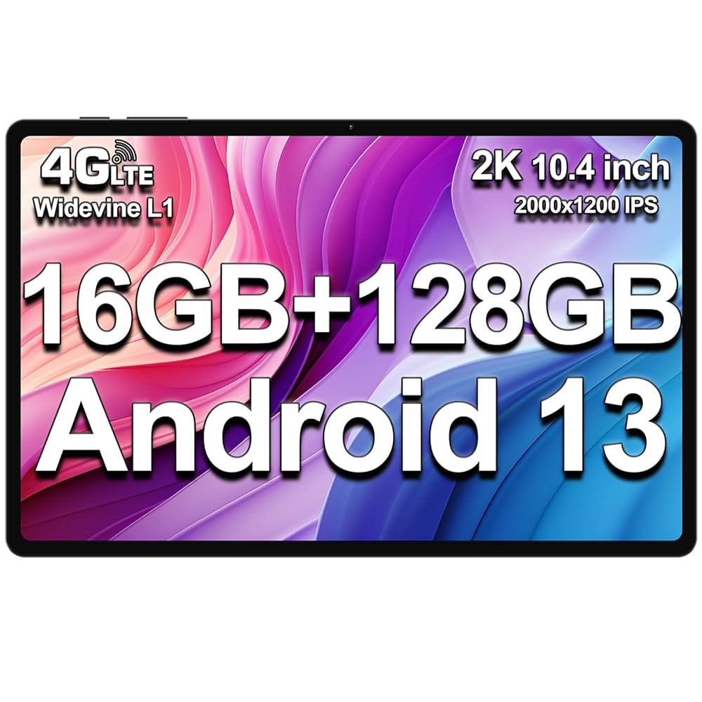 TECLAST T40HD 2K Gaming Tablet 10.4 Pollici, 16GB RAM+128GB