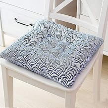 UHNGE-ER Conjunto de 2 almofadas de assento de cadeira com gravatas, antiderrapantes, decorativas, de algodão, para encosto de cadeira, reversíveis, para cozinha, jantar, jardim, cadeira, almofadas de assento para casa e escritório