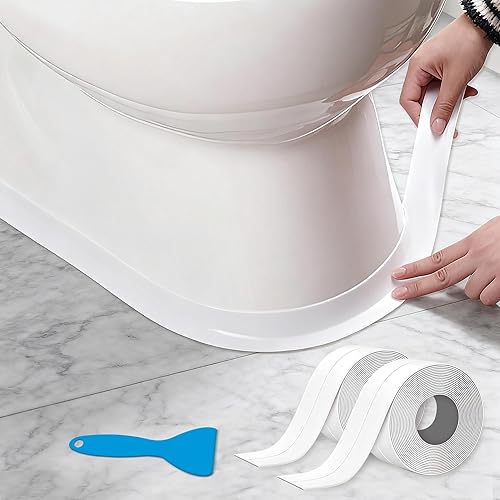 Miniatura 9 de Cinta de calafateo de esquina de baño, cinta de sellado autoadhesiva utilizada para fregadero de cocina, inodoro, bañera de baño, tira protectora de