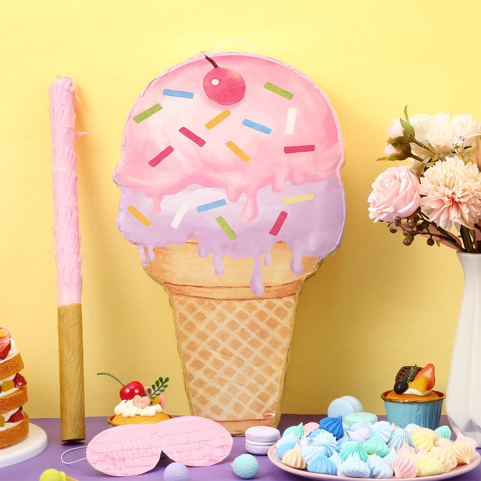 Piñata de helado rosa Capoda,... - B0CH8J4H1W | Encarguelo.com