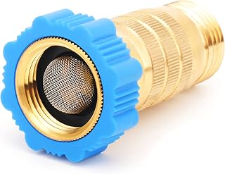 CircleCord RV Hi-Flow Water Pressure Regulator 50-55 PSI Lead-Free Brass 3/4" Threads for Campers Trailers RVs