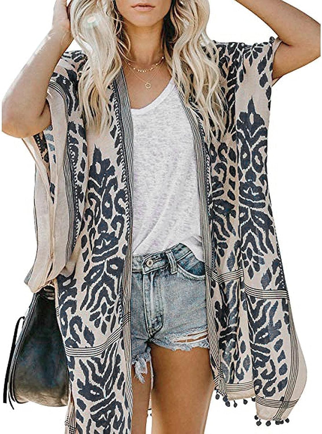 NC Women's Stylish Kimono Cardigan, One Size