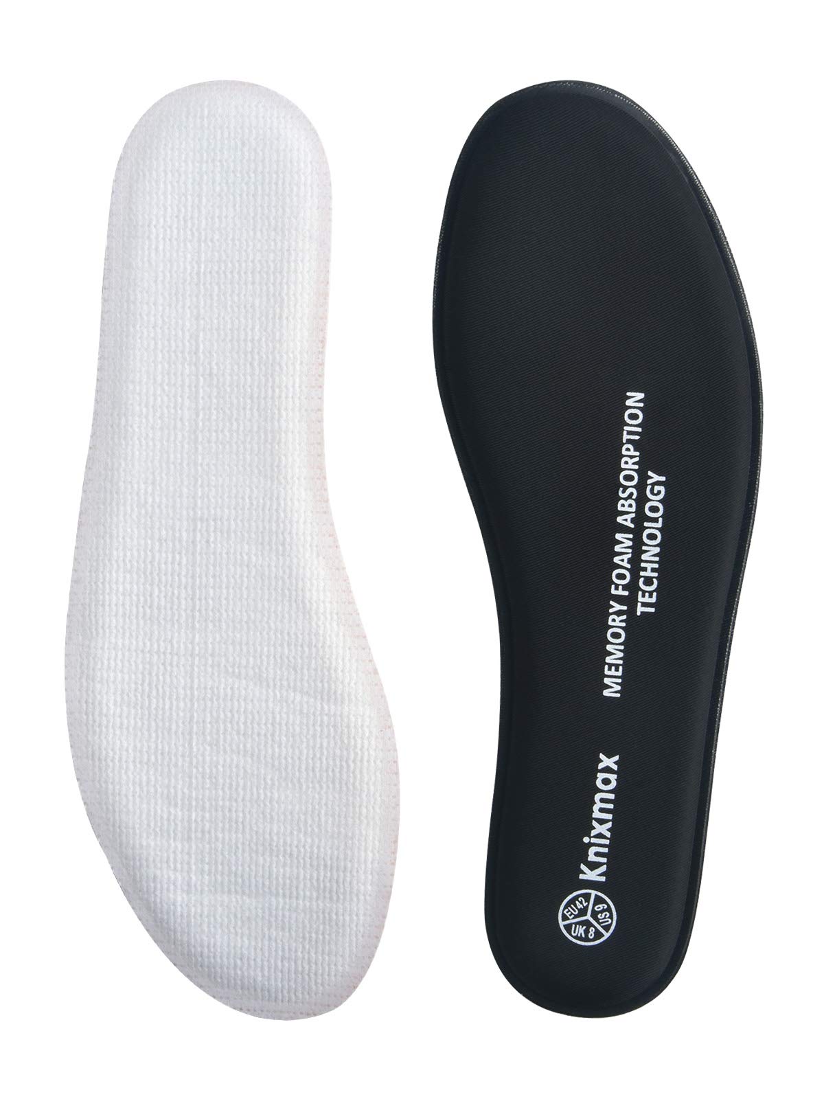Knixmax Donna Uomo Solette in Memory Foam Inserti per Scarpe Comfort Assorbimento degli urti Imbottitura per il Supporto del Piede Suole Interne
