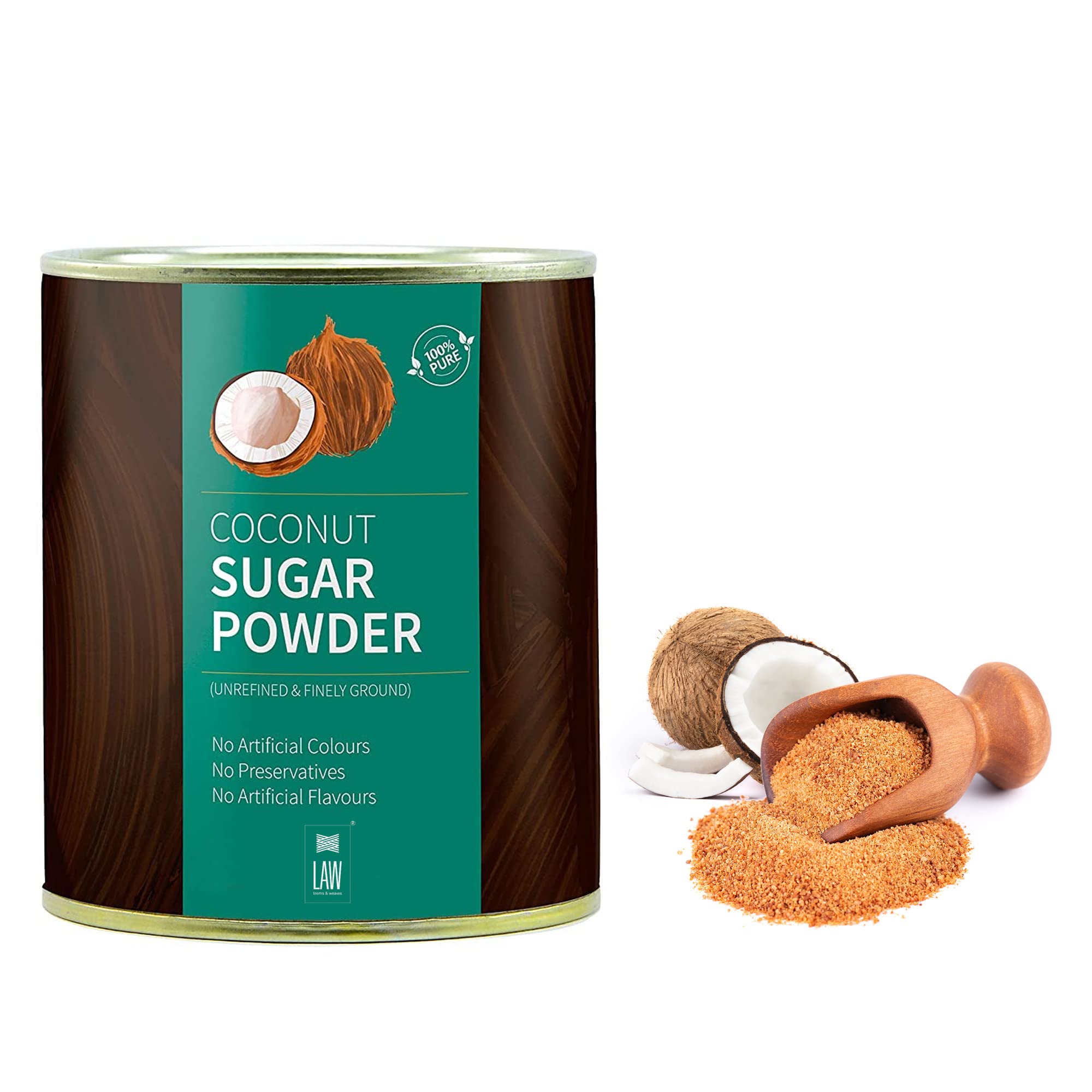 looms & weaves - 100% Pure, Natural and Unrefined Coconut Sugar Powder - 1 Kg (B08MJ7Y4RJ) Amazon Price History, Amazon Price Tracker