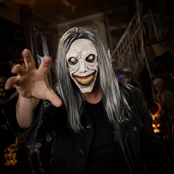 Halloween Demon Mask, Latex Horror Mask for Adults