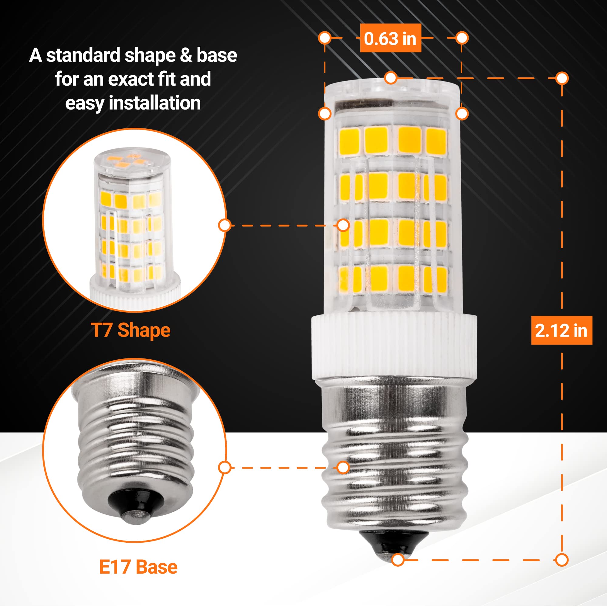 Amazon.com: BlueStars 5W E17 LED Bulbs 8206232A Microwave Light