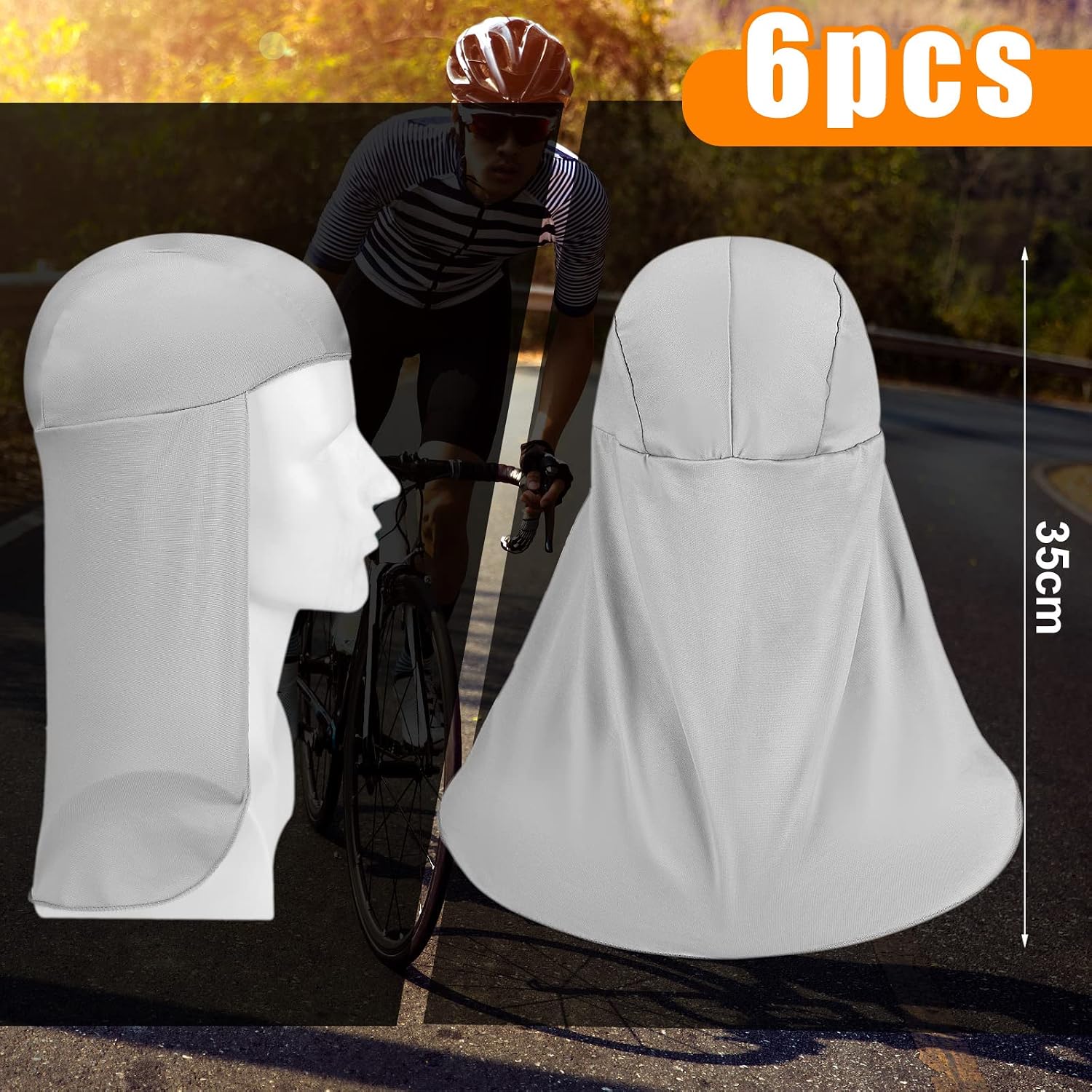 Sintege 6 Pcs Hard Hat Neck Shade Cooling Sun Protection image 4
