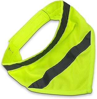 Reflektierende Sicherheit Hund Bandanas, Leuchthalsband Hund, Reflektierendes Hundehalstuch, Neon Farbe Sichtbarkeit Produkte Halstuch, Dreiecks Hundebandana für Nächtliche(Fluorescent Grün) product image